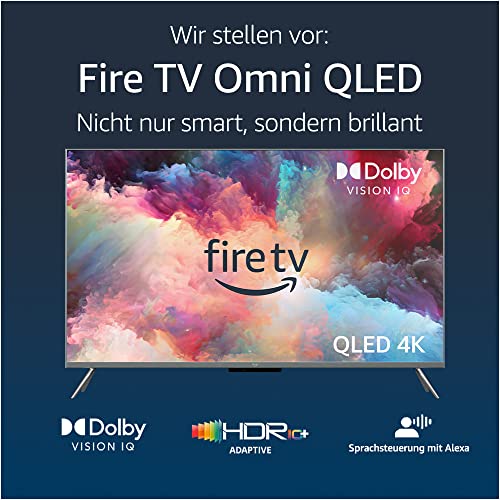 Amazon Fire TV-Omni-QLED-Serie Smart-TV mit 55 Zoll (140 cm), 4K UHD, lokales Dimmen, Sprachsteuerung mit Alexa