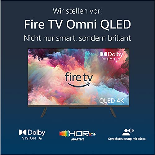 Amazon Fire TV-Omni-QLED-Serie Smart-TV mit 50 Zoll (127 cm), 4K UHD, lokales Dimmen, Sprachsteuerung mit Alexa