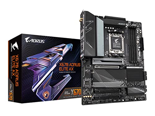 GIGABYTE X670E AORUS Xtreme (AM5/ LGA 1718/ AMD/ X670E/ EATX/ 5 Jahre Garantie/ DDR5/ Quad M.2/ PCIe 5.0/ USB 3.2 Gen2X2 Type-C/Intel WiFi 6E/ AQUANTIA 10GbE LAN/Q-F. Lash Plus/Motherboard)