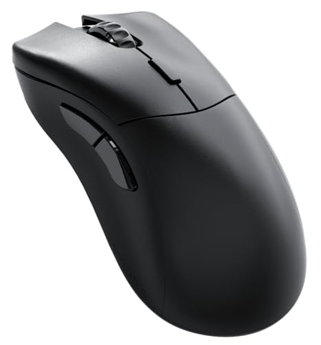 Glorious Gaming Model D 2 PRO 4K/8K Wireless Gaming Mouse – 2,4 GHz drahtlos, 4K/8K-Abruf, 100 Mio. Klicks, 62 g, Lange Akkulaufzeit, Sensor mit 26K DPI, ergonomisch, 6 Tasten, PTFE-Füße – Schwarz