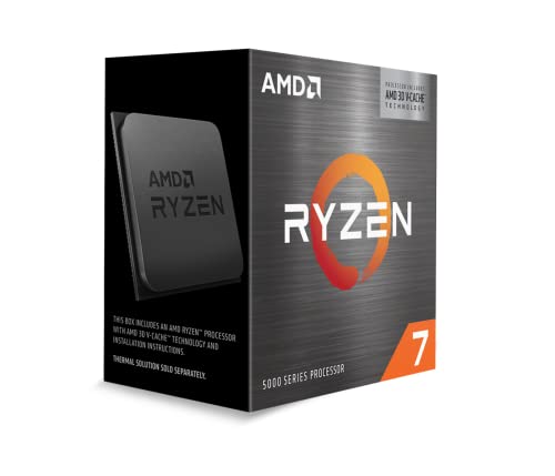AMD Ryzen 7 5700X3D Prozessor (8 Kerne/16 Threads, 105W TDP, AM4 Sockel, Cache 100Mb, Bis zu 4,1 GHz max boost Frequenz, Kein Kühler)