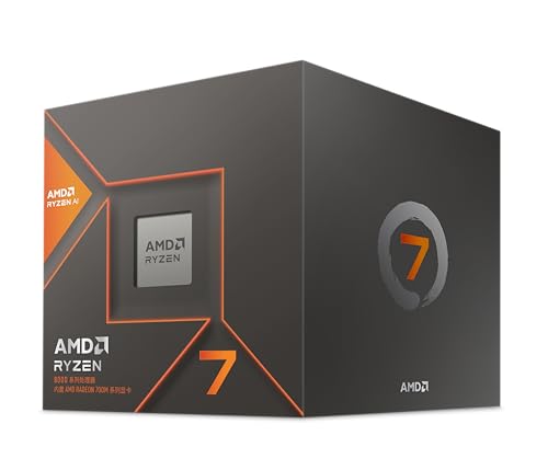 AMD Ryzen 7 8700G Prozessor (intergrierte Radeon Grafik,Ryzen AI, 8 Kerne/16 Threads, 65W DTP, AM5 Sockel, Cache 24MB, Bis zu 5,1Ghz max booth, with wraith stealth Kühler)