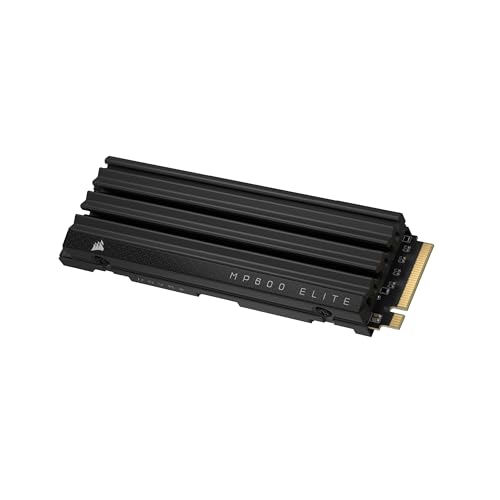 CORSAIR MP600 ELITE 1TB M.2 PCIe Gen4 x4 NVMe SSD – M.2 2280 – Bis zu 7.000MB/Sek. Sequentielles Lesen – High–Density 3D TLC NAND – Für Desktops und Laptops – Schwarz