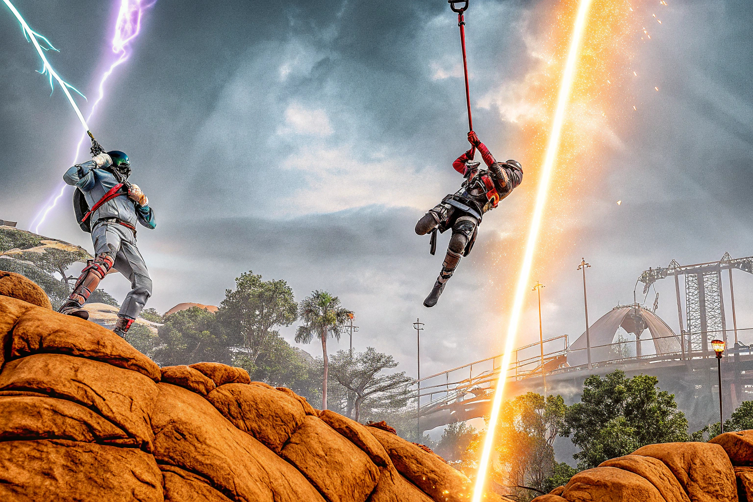 Actiongeladene Szenen aus Apex Legends, die die Intensität und den Spaß des Spiels zeigen. Apex Legends Gameplay