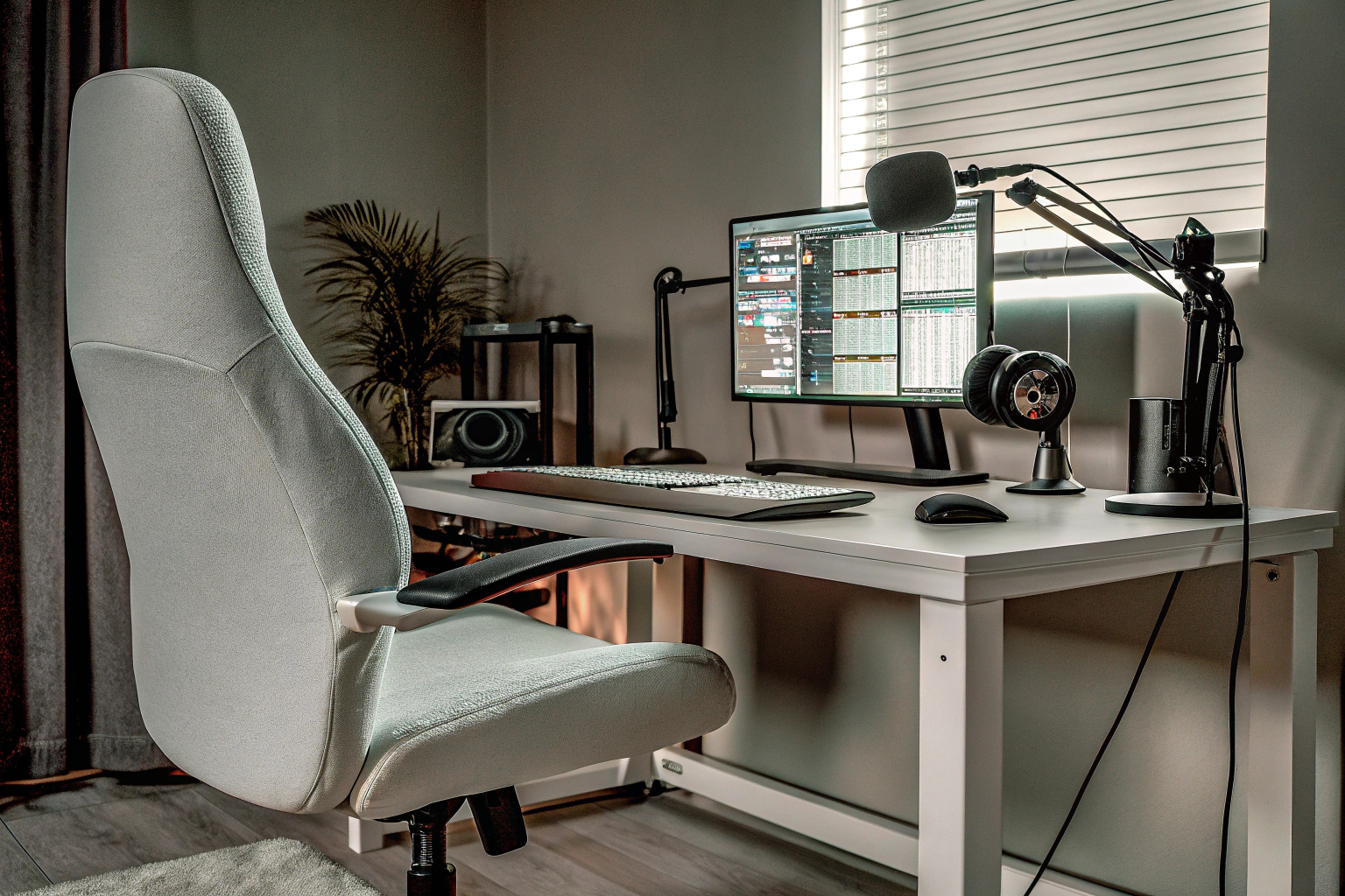 Aufnahme eines Streamers bei der Interaktion mit seinem Publikum über den Live-Chat. Streamer interagiert mit dem Publikum