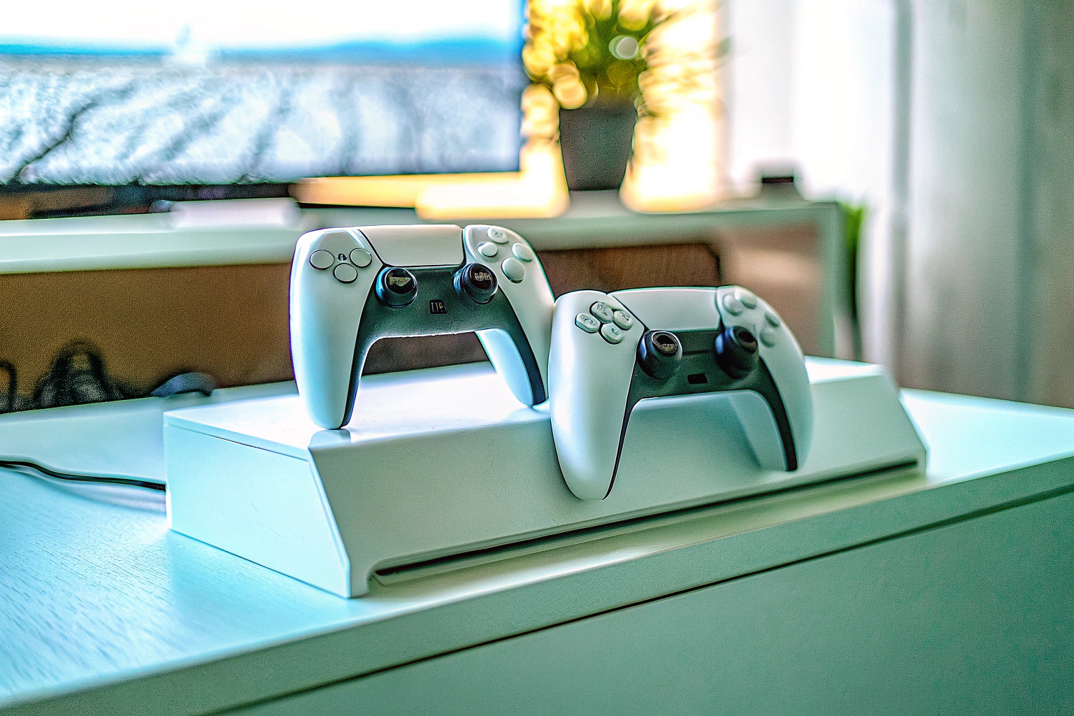 PS5 Ladestation mit Controllern