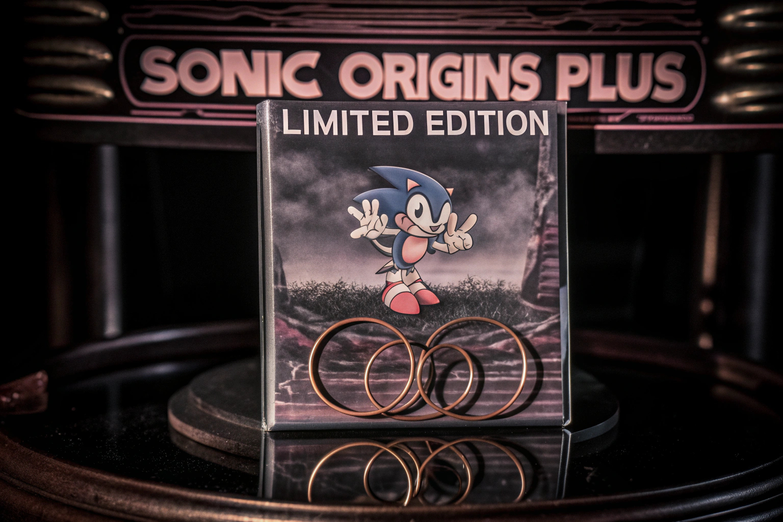 Cover der Sonic Origins Plus Limited Edition mit dem ikonischen blauen Igel. Sonic Origins Plus Limited Edition Cover