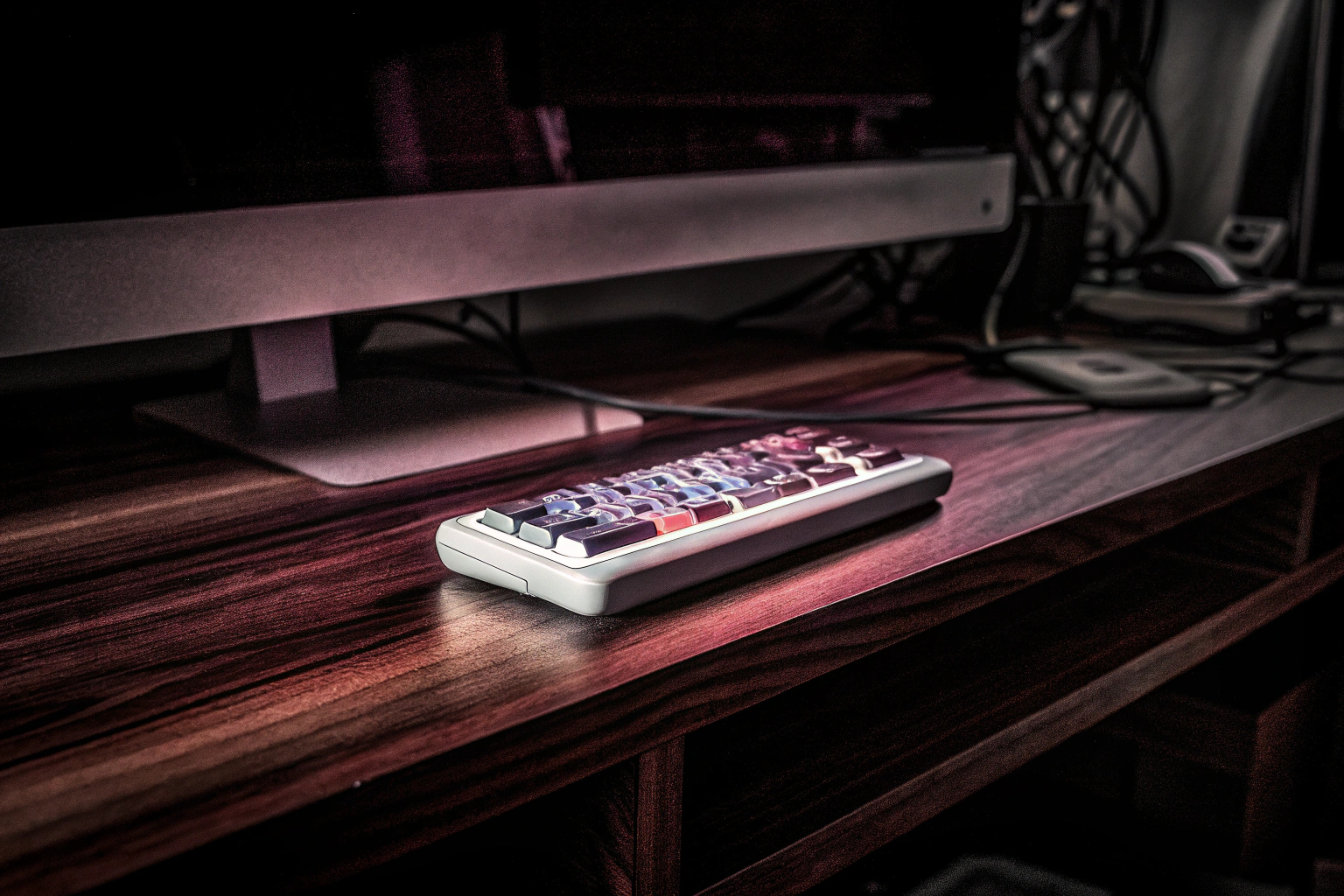 Das Elgato Stream Deck MK.2 White auf einem Schreibtisch, bereit für den Einsatz beim Streaming. Elgato Stream Deck MK.2 White
