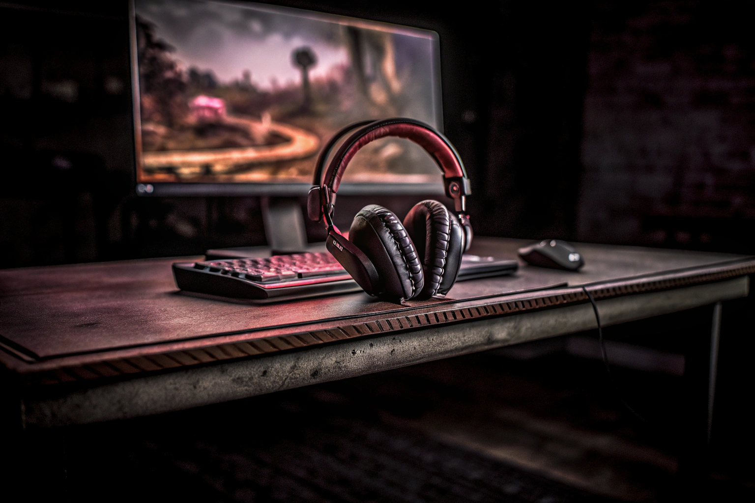 Das HyperX Cloud III Gaming-Headset in Aktion mit einem Gaming-Setup. HyperX Cloud III Gaming-Headset