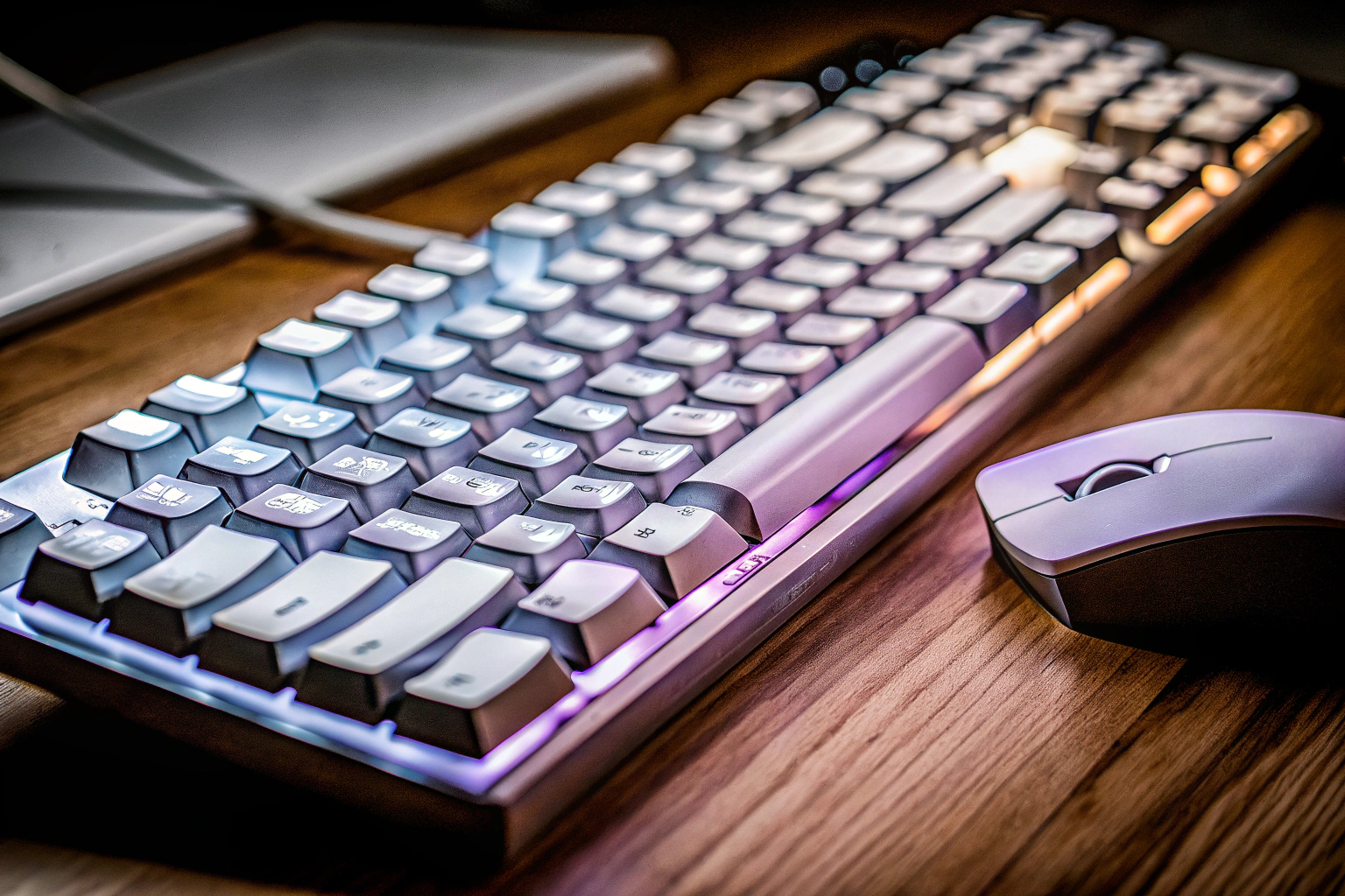 Das RedThunder K10 Gaming Tastatur und Maus Set mit beeindruckender RGB-Beleuchtung. RedThunder K10 Gaming Set