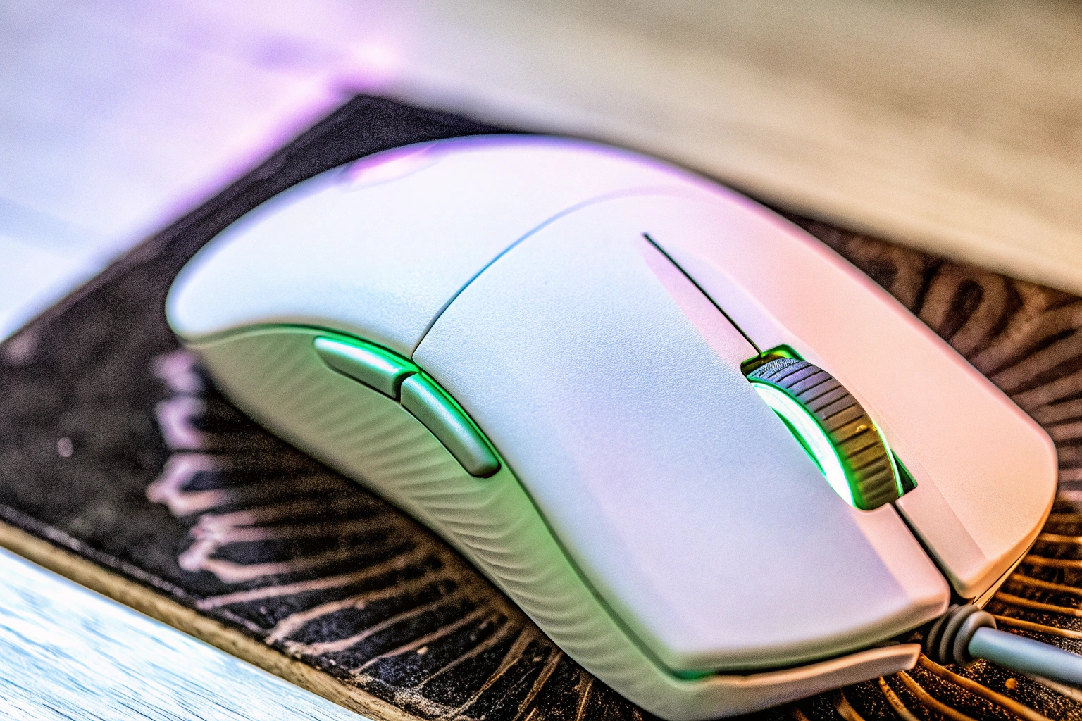 Detailaufnahme der Razer DeathAdder Essential Gaming-Maus Razer DeathAdder Essential Gaming-Maus