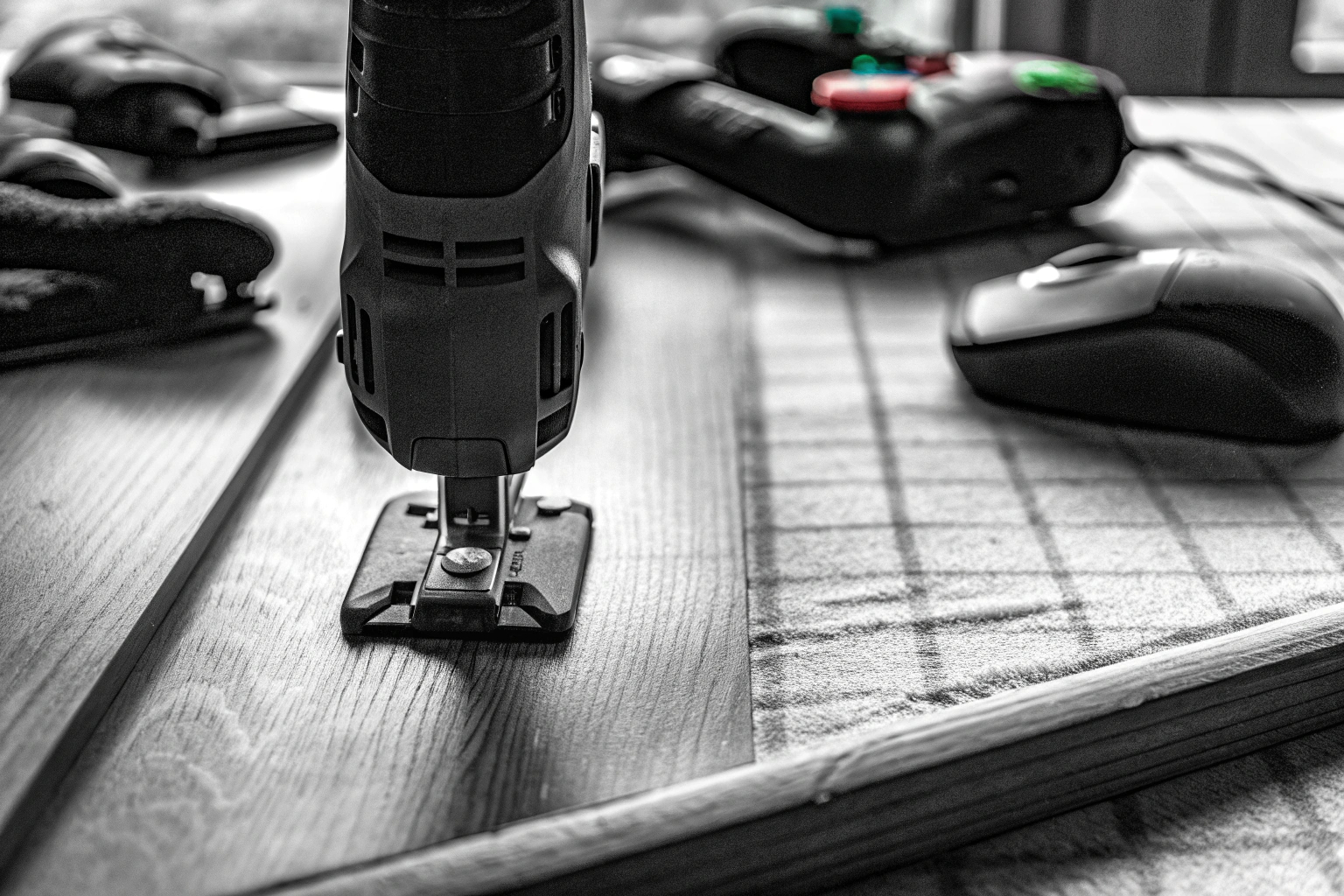 Detailaufnahme eines Bosch Multitools bei der Arbeit Bosch Multitool in Aktion