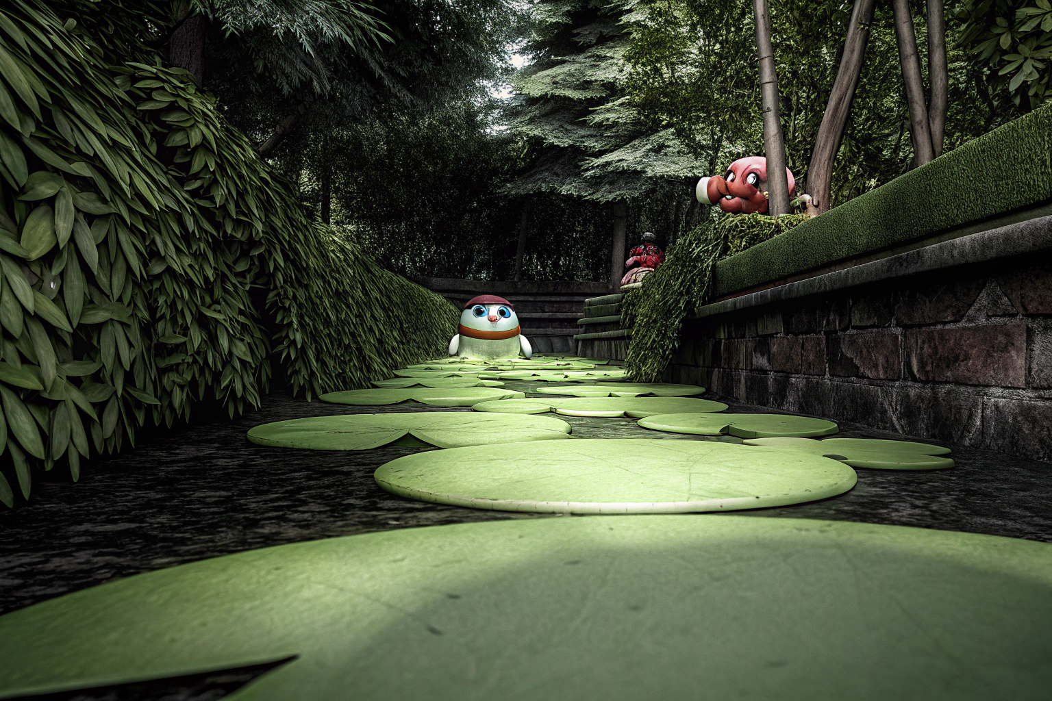 Ein actionreiches Gameplay-Screenshot von ASTRO BOT, das die farbenfrohe und fesselnde Welt des Spiels zeigt. ASTRO BOT Gameplay