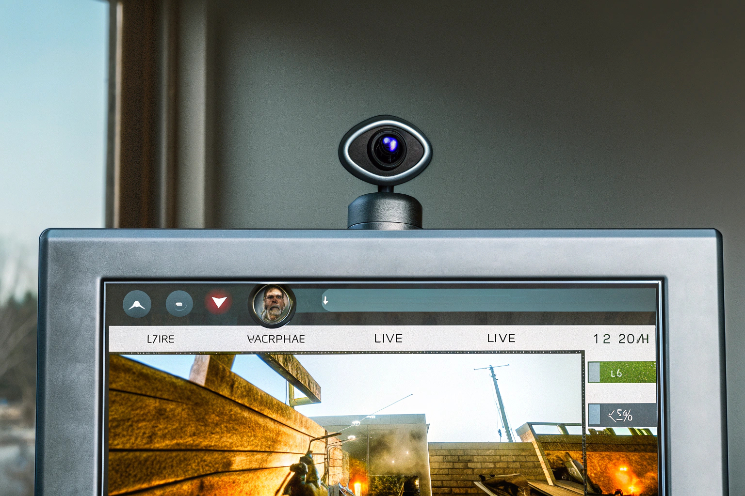 Ein Beispiel für ein Twitch-Overlay mit Chat und Widgets. Twitch-Overlay-Design