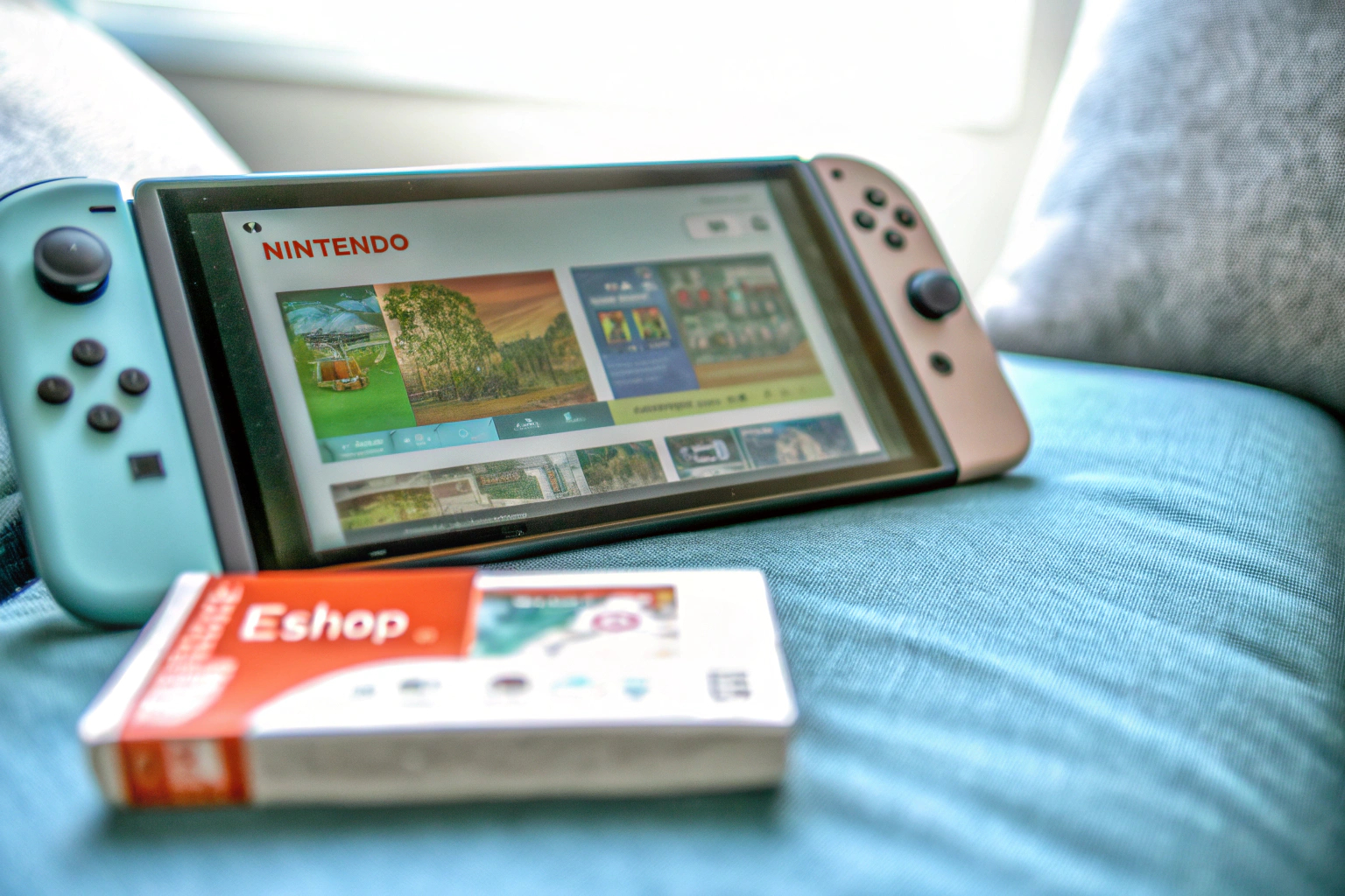Ein Beispielbild eines Nintendo eShop Card Codes, der auf einer Nintendo Switch eingelöst wird. Nintendo eShop Card Code einlösen