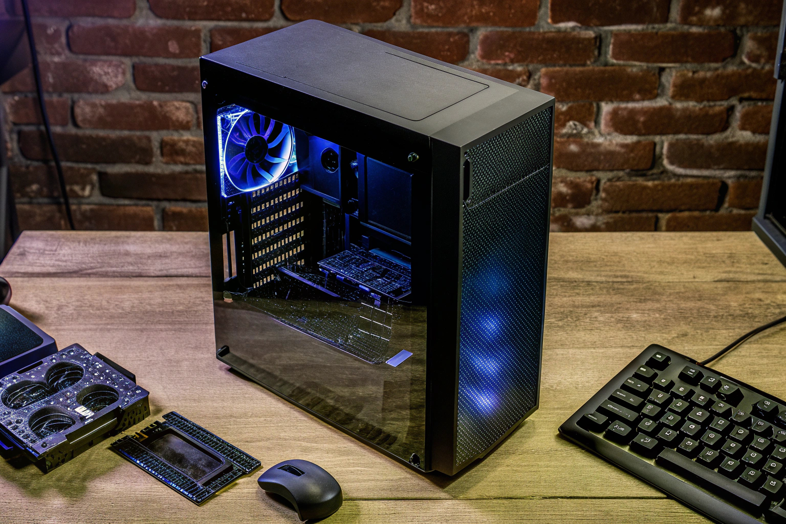 Ein Budget-Gaming-PC im Aufbau Budget-Gaming-PC Bau