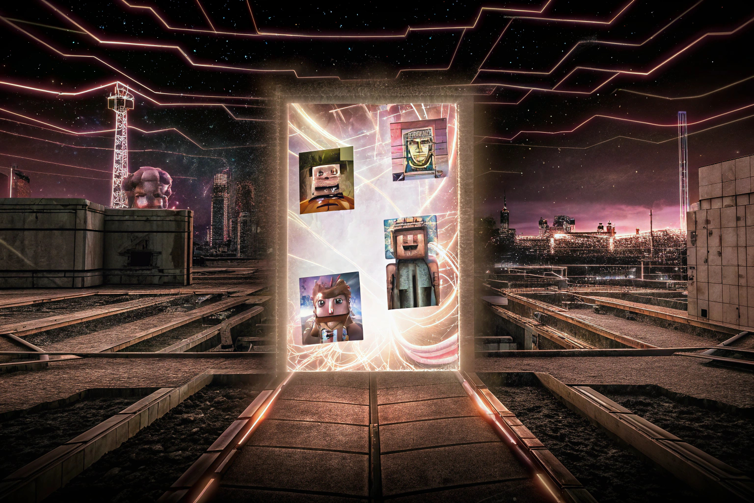 Ein digitales Kunstwerk, repräsentativ für NFTs im Gaming. NFT im Gaming