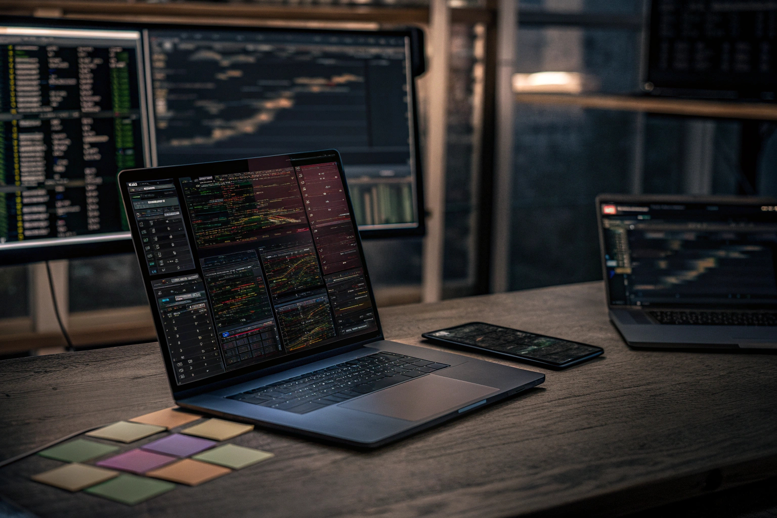 Ein Entwicklerteam arbeitet gemeinsam an der Optimierung einer Gaming-App. Optimierung einer Gaming-App