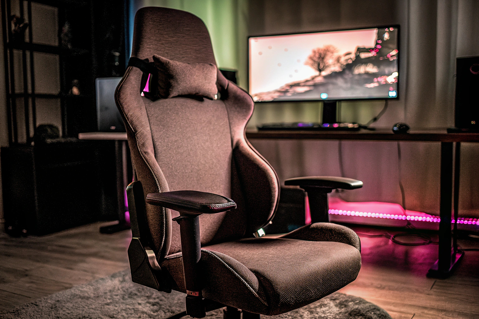 Ein ergonomischer Gaming-Stuhl, der die Haltung unterstützt. Ergonomischer Gaming-Stuhl