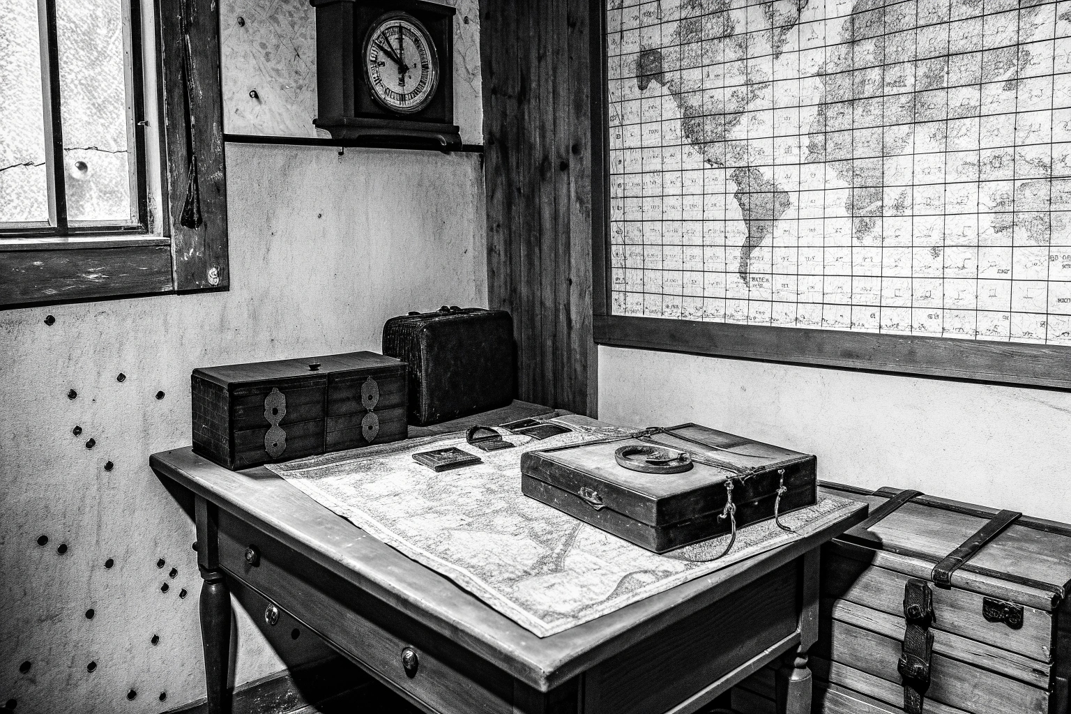 Ein Escape-Room-Spiel in Aktion, bei dem Spieler gemeinsam Rätsel lösen. Escape-Room-Spiel