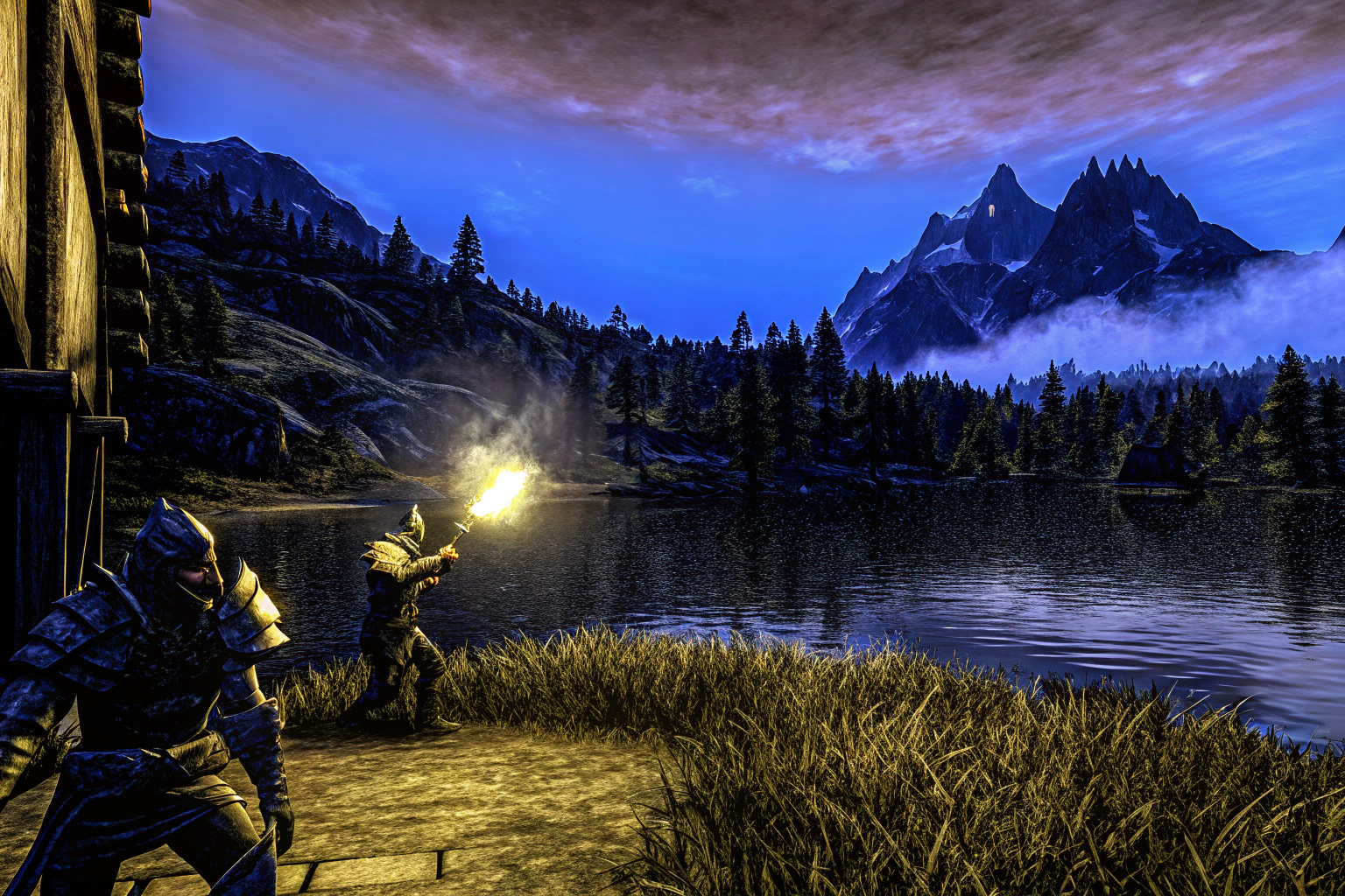 Ein fesselnder Screenshot eines kommenden Spiels, der eine epische Schlacht oder eine wunderschöne Landschaft zeigt. Screenshot eines epischen Spiels