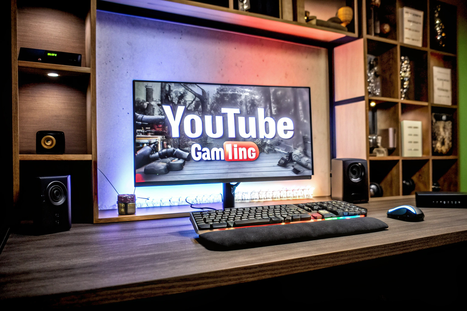Gamer beim Ansehen von YouTube-Gaming-Videos