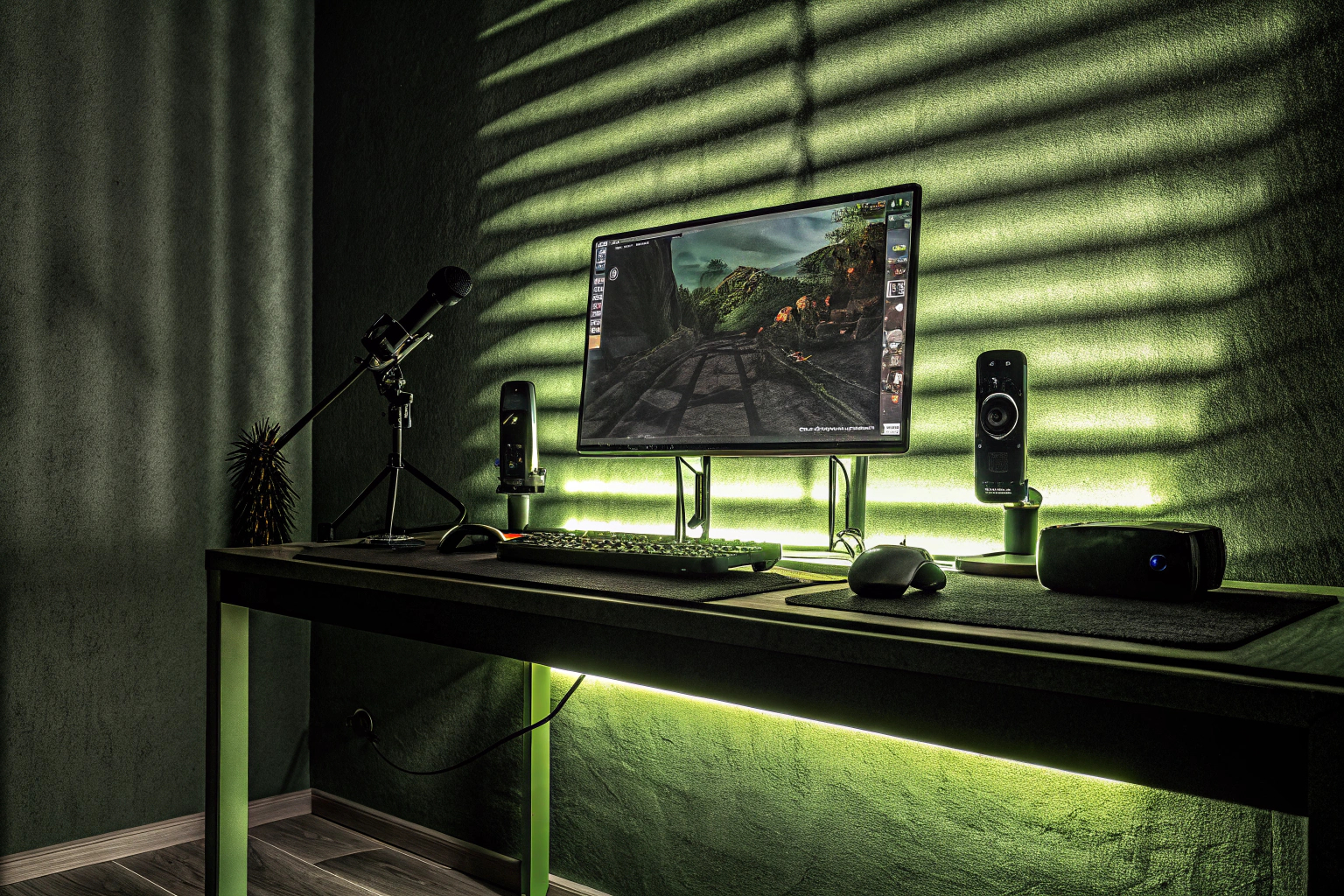 Gamer erstellt ein Video