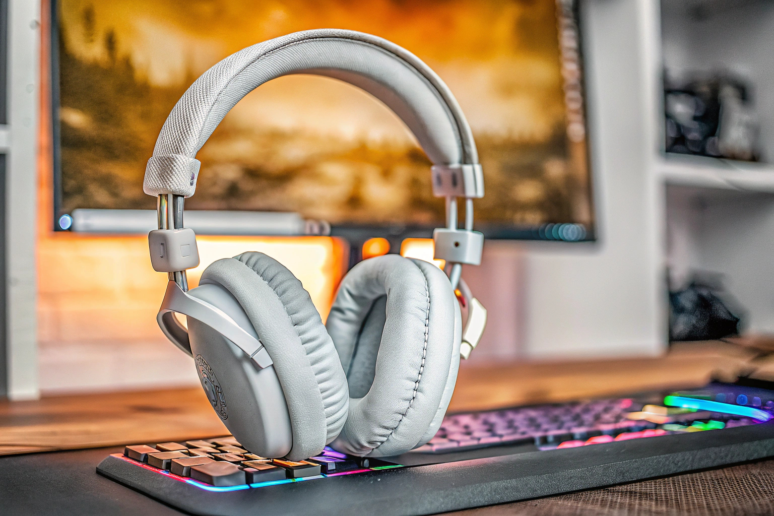 Ein Gamer, der ein Logitech G Pro X SE Headset trägt, während er ein intensives Spiel spielt. Logitech G Pro X SE Gaming Headset