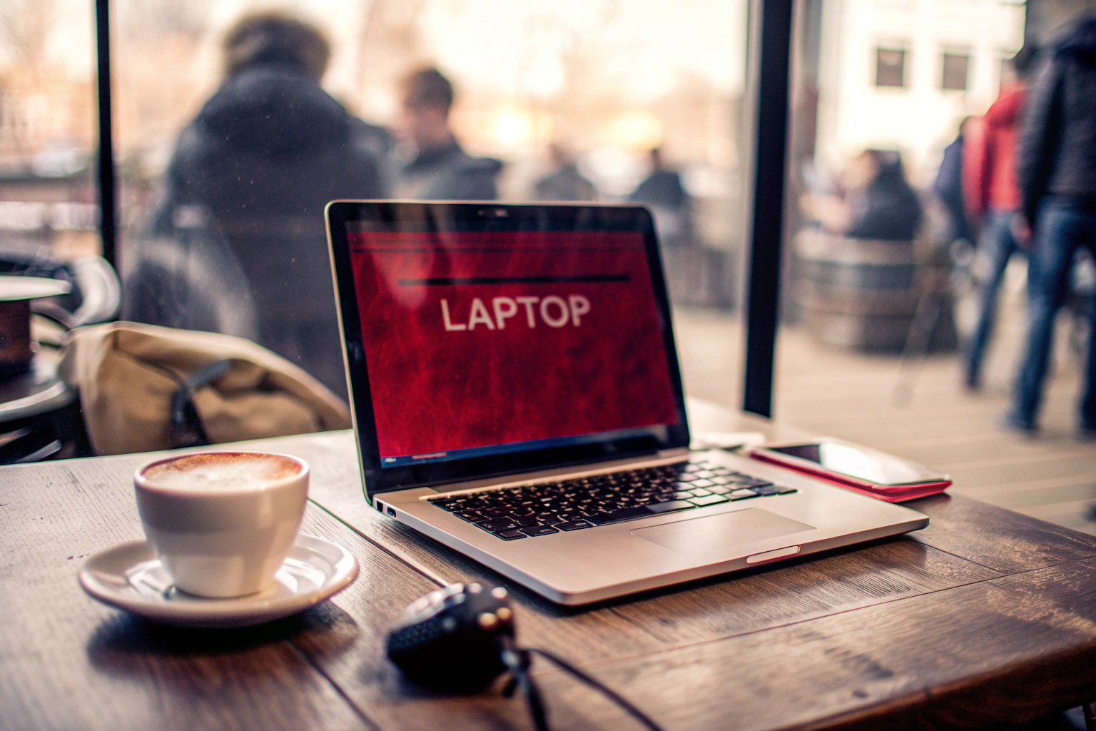 Ein Gamer, der ein VPN auf seinem Laptop benutzt, während er in einem Café spielt. VPN Nutzung beim Gaming