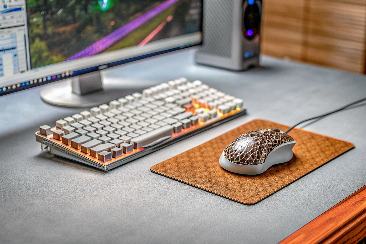 Ein Gamer, der seine PC-Einstellungen anpasst, um die Leistung zu optimieren. Gamer optimiert PC-Einstellungen