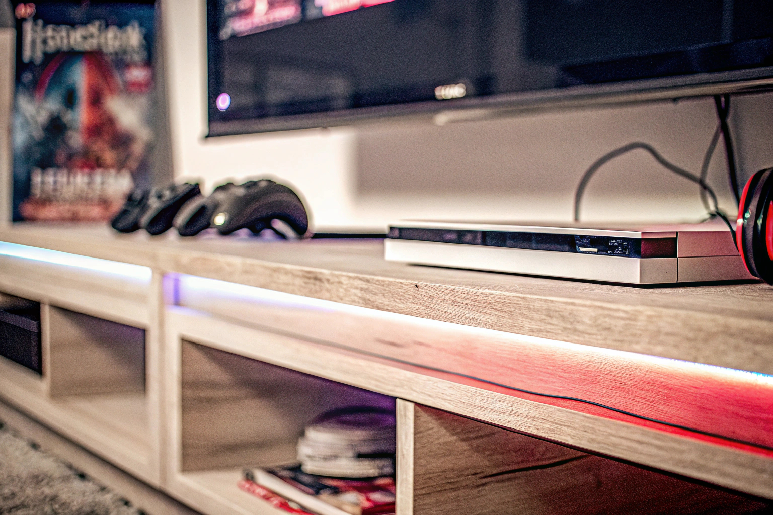 Ein Gamer, der seine Spielstände auf einer Konsole sichert. Gamer sichert Spielstände