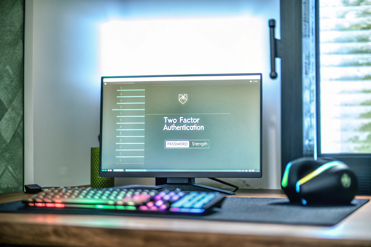 Ein Gamer, der seinen Account auf einem Computerbildschirm überprüft. Gamer überprüft Account-Sicherheit