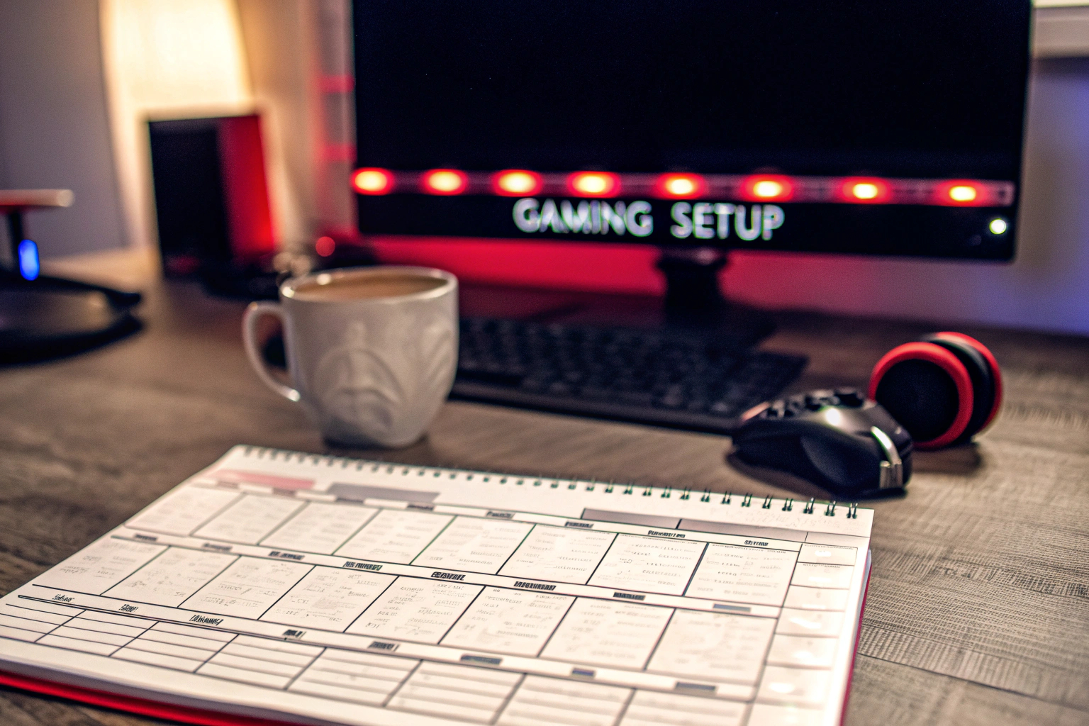 Zufriedener Gamer nach effektiver Planung