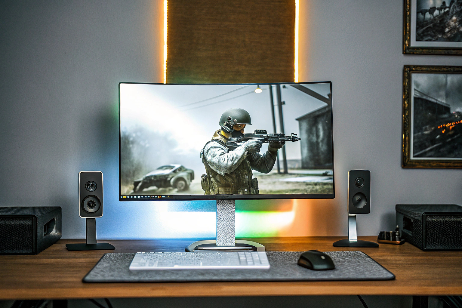 Gamer beim Spielen eines Online-Spiels