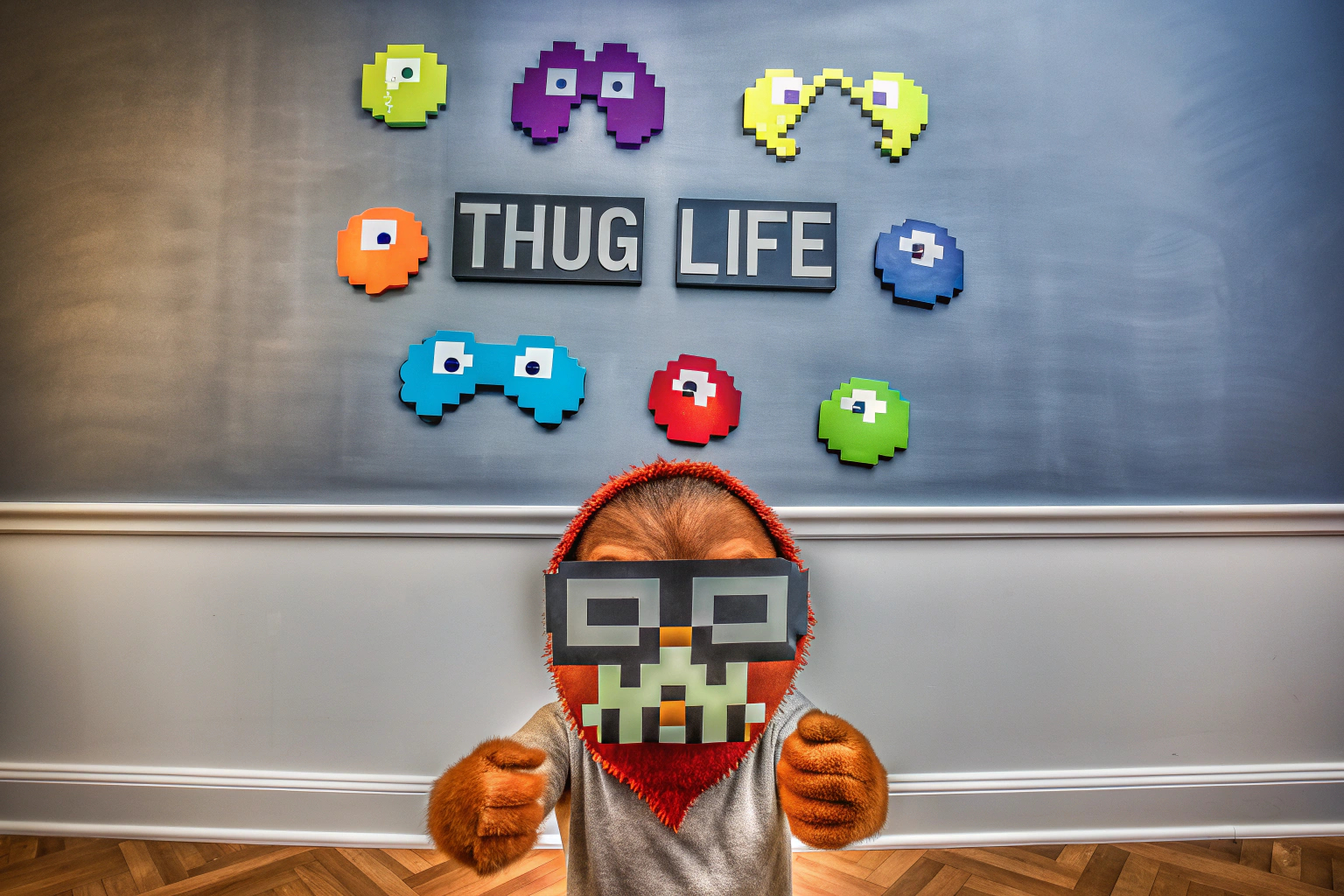 Gaming-Meme mit Thug Life Sonnenbrille