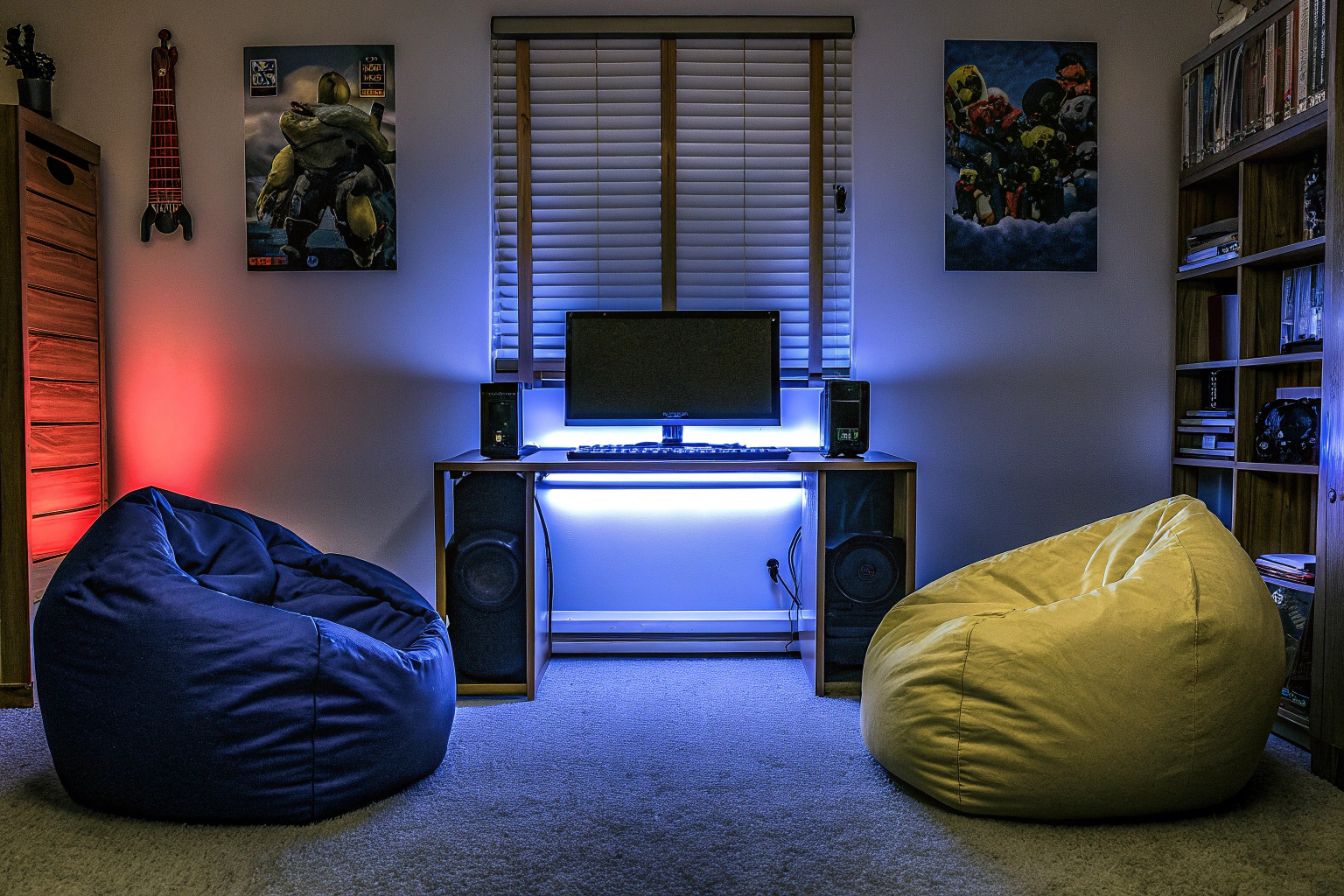 Gaming-Zimmer mit Merchandise