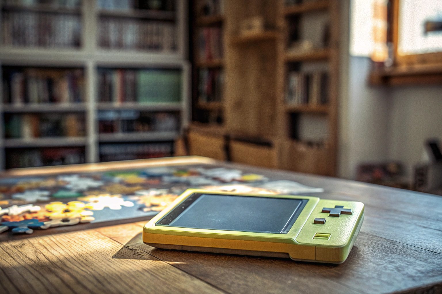 Ein Kind, das konzentriert an einem IQ-Puzzler arbeitet. Kind spielt IQ-Puzzler