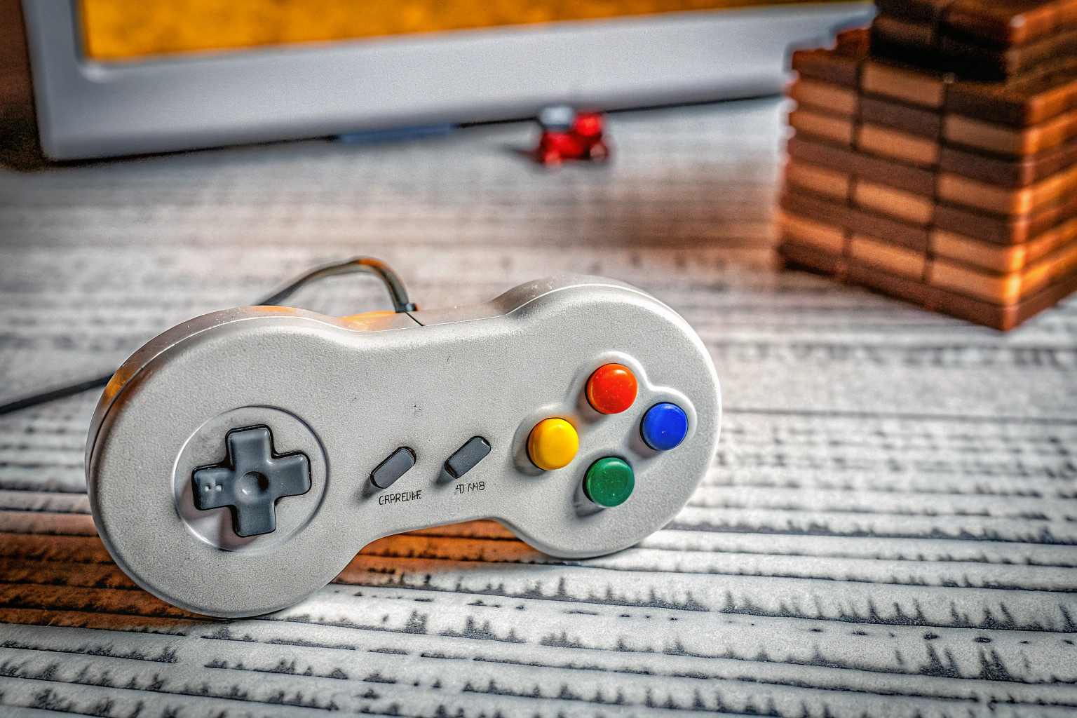 Ein klassischer USB-Gamepad im Retro-Design, ideal für nostalgische Spiele am PC. Retro USB-Gamepad