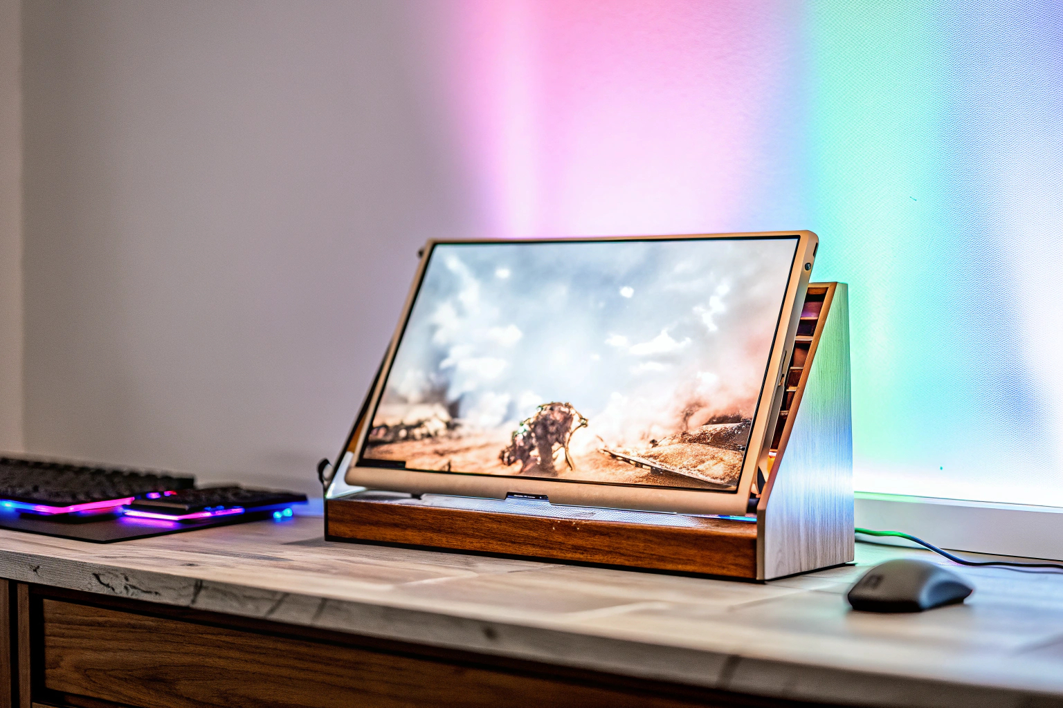 VSDISPLAY Portable Gaming Marquee LCD Monitor im kreativen Einsatz