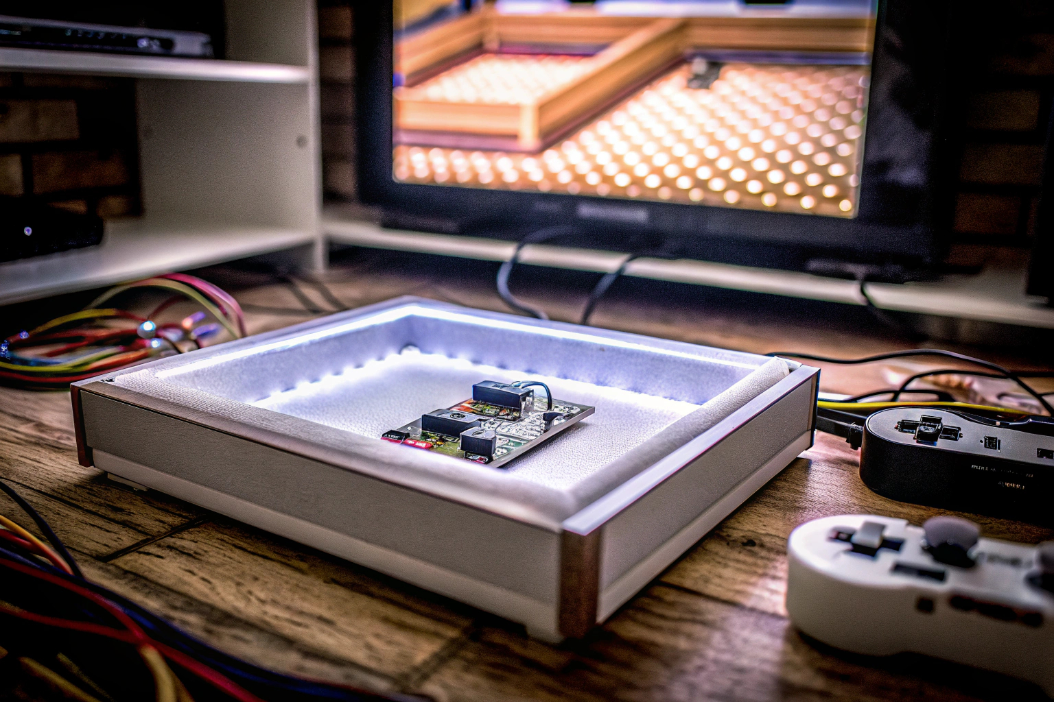 Ein Raspberry Pi 4 Modell B mit Gehäuse und Zubehör. Raspberry Pi 4 mit Zubehör