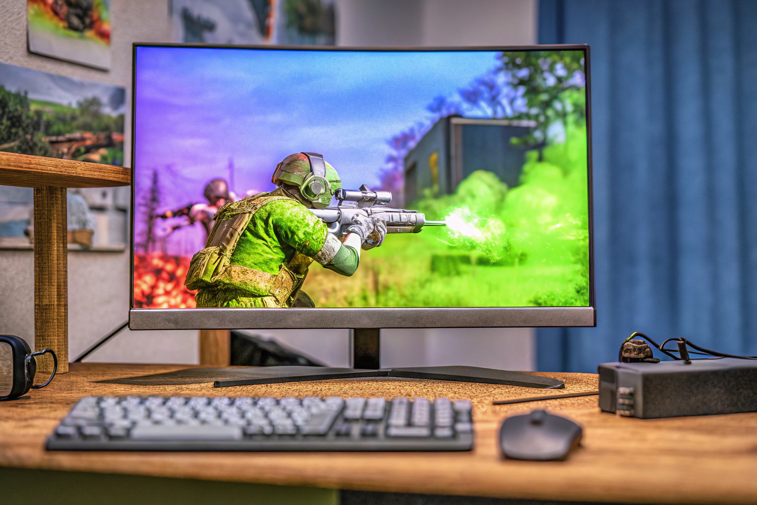 Minifire Gaming Monitor im Gaming-Setup