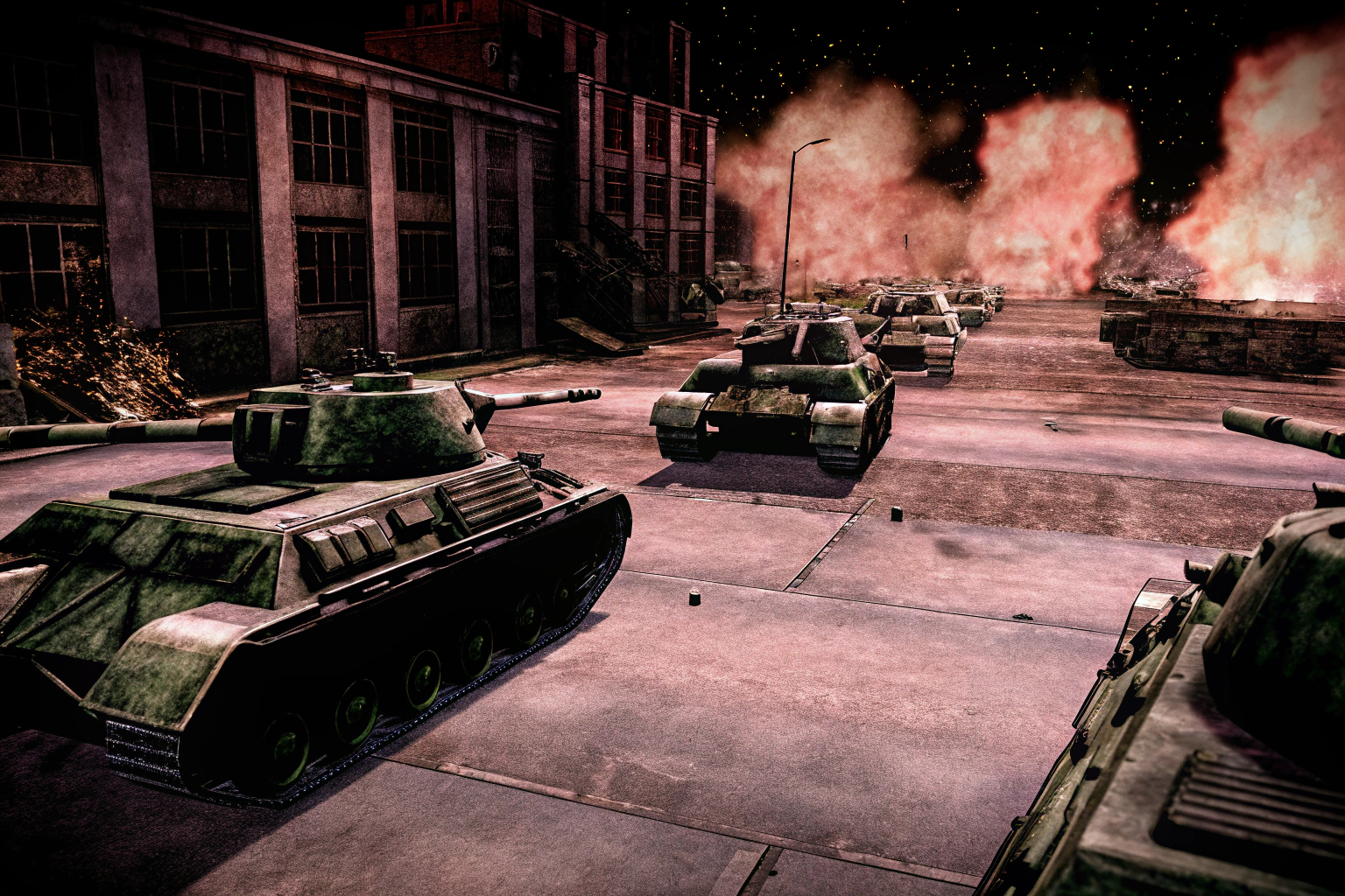 Ein Screenshot aus Command & Conquer Remastered, der eine epische Schlacht zeigt. Command & Conquer Remastered Screenshot