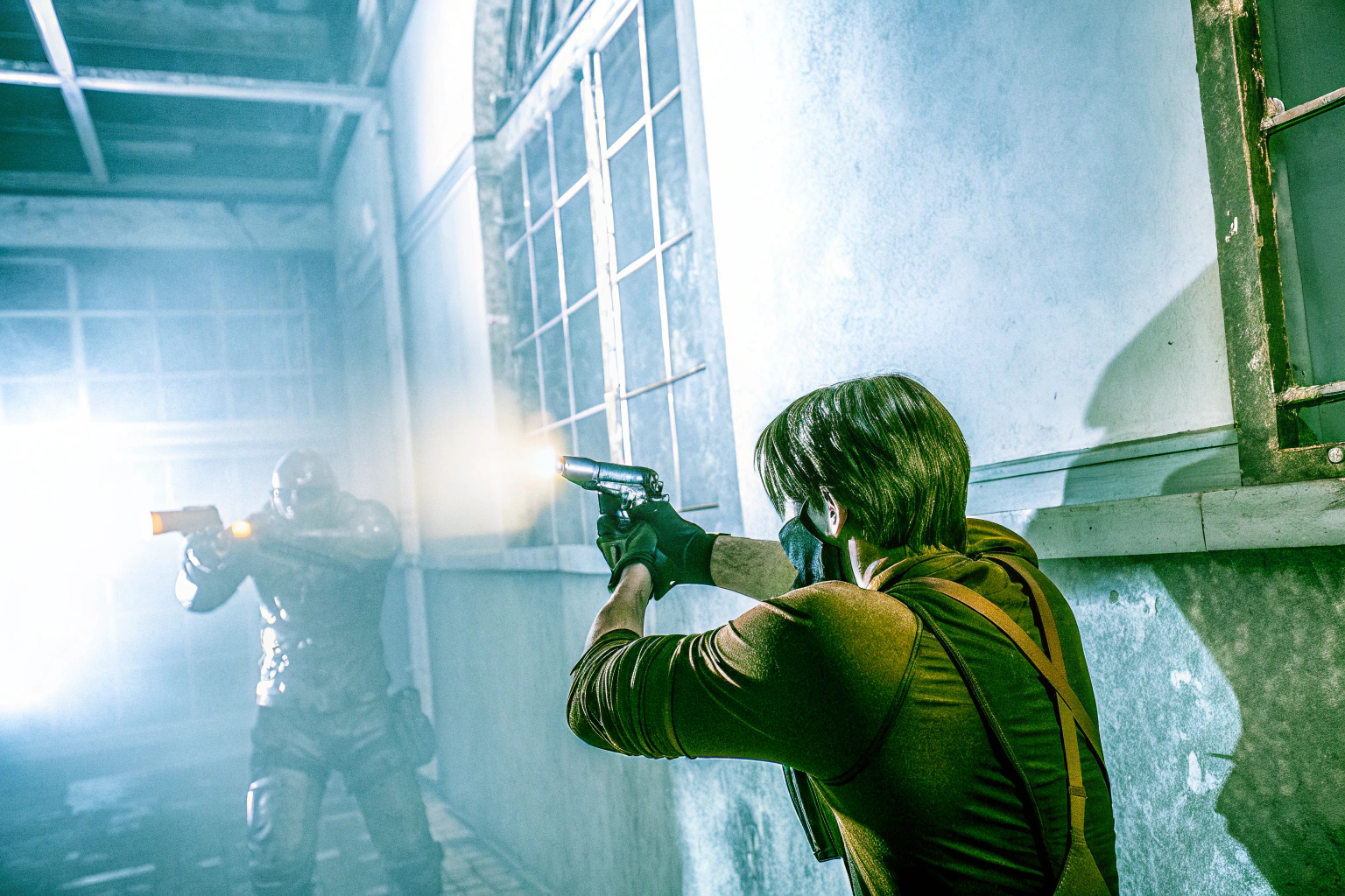 Ein Screenshot aus dem Resident Evil 4 Remake, der die überarbeitete Grafik und das intensive Gameplay zeigt. Resident Evil 4 Remake Screenshot