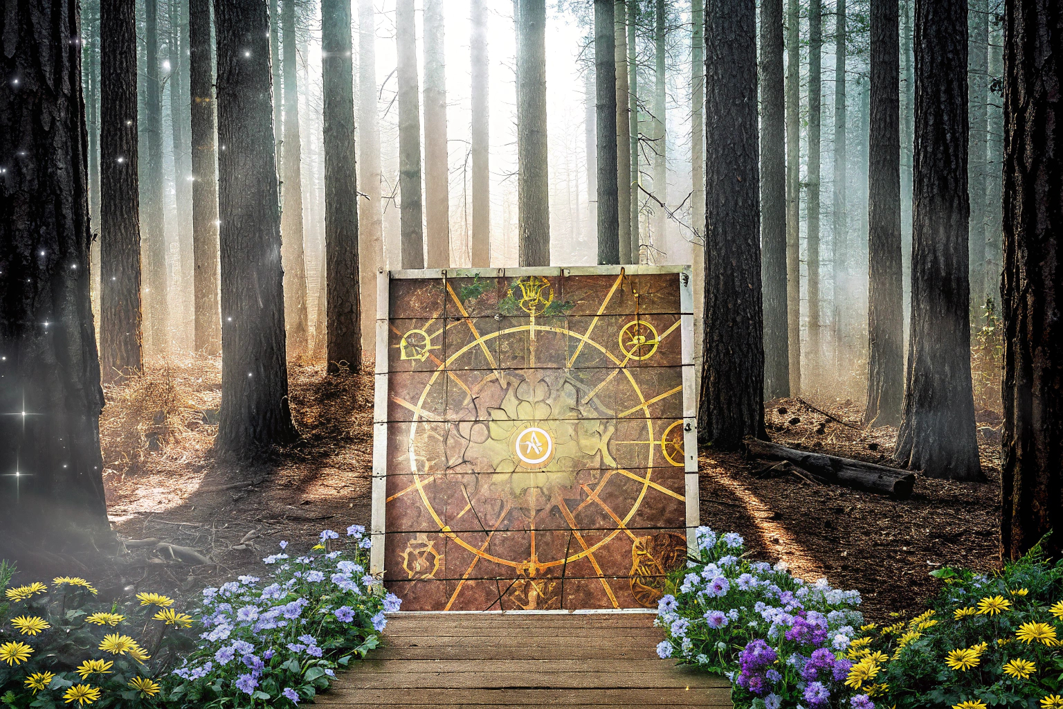 Ein spannender Moment im Spiel, bei dem die Spieler ein Rätsel lösen müssen, um im verwunschenen Wald zu entkommen. Spieler lösen ein Rätsel im Exit Spiel