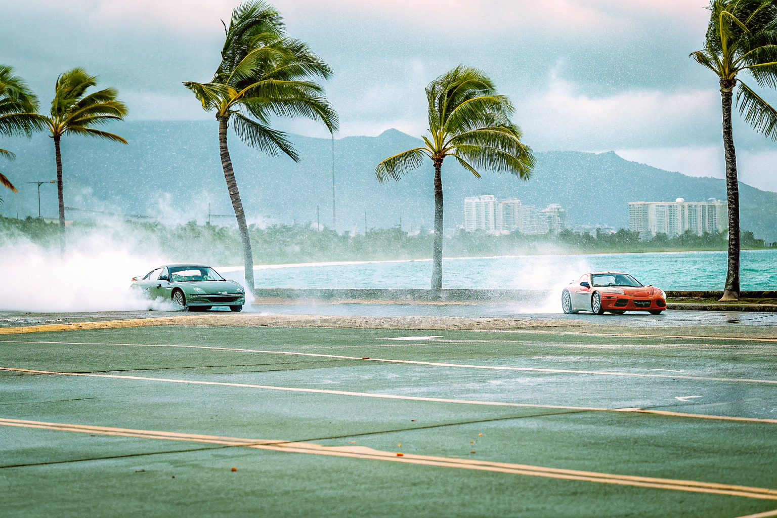Ein spannendes Rennen in The Crew Motorfest auf den Straßen von Honolulu. The Crew Motorfest Xbox One Spiel