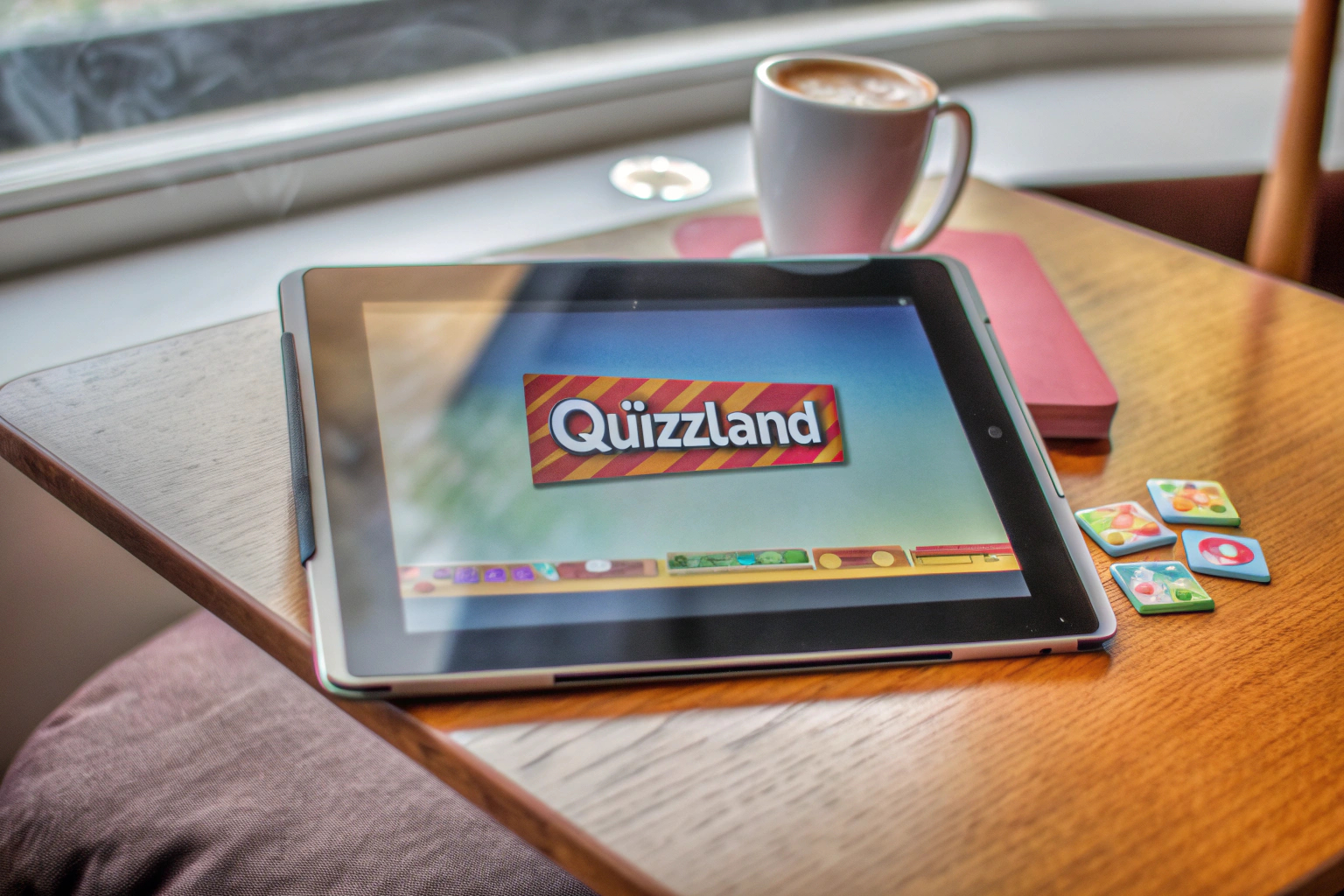 Quizspiel QuizzLand auf einem Tablet