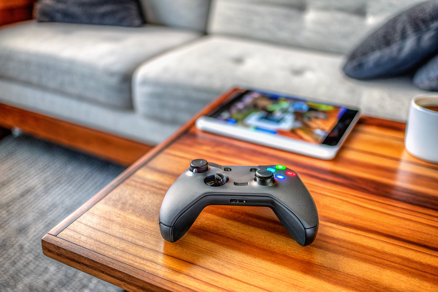 Ein Spieler, der den GameSir T3s Wireless Controller für ein Apple Arcade-Spiel verwendet. GameSir T3s Wireless Controller in Aktion