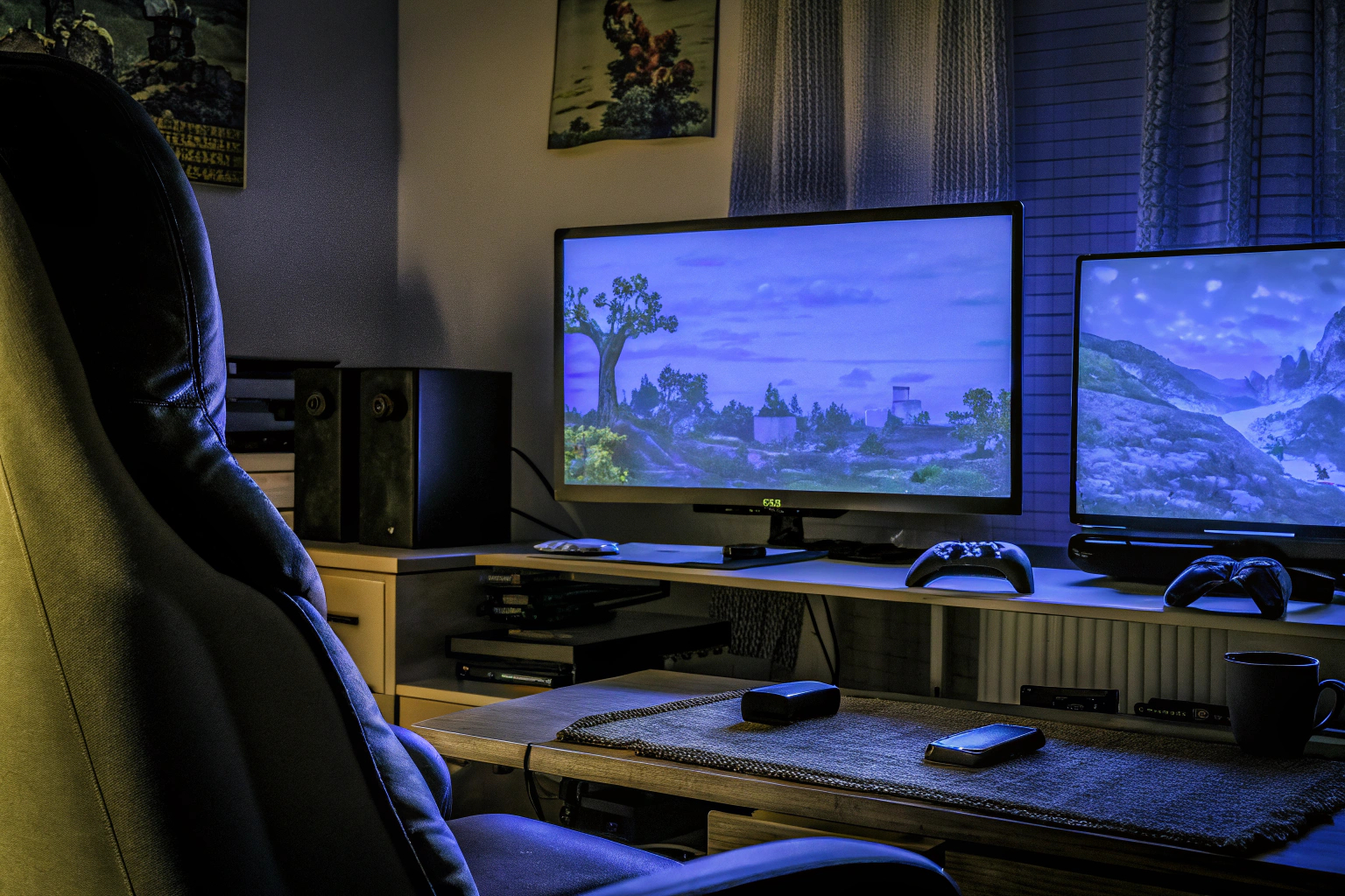 Ein Spieletester, der ein neues Spiel testet und Feedback an die Entwickler gibt, um das Spielerlebnis zu verbessern. Spieletester bei der Arbeit