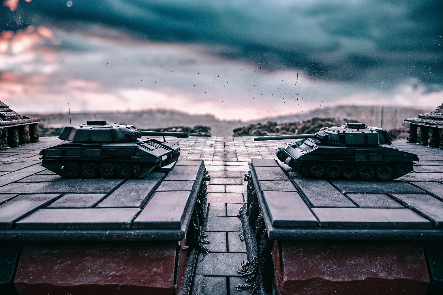 Ein strategischer Kampf in Command & Conquer Remastered Collection mit Basen und Einheiten. Command & Conquer Remastered Strategiekampf