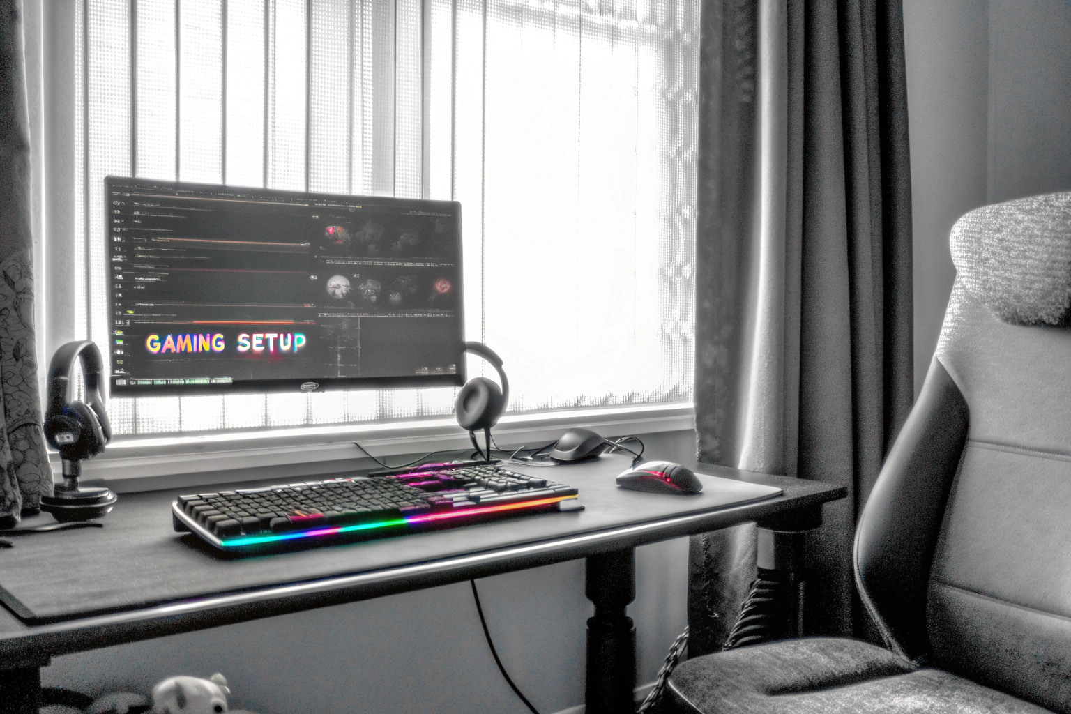 Ein Streamer, der an seinem Schreibtisch sitzt und mit seiner Community interagiert Streamer am Schreibtisch